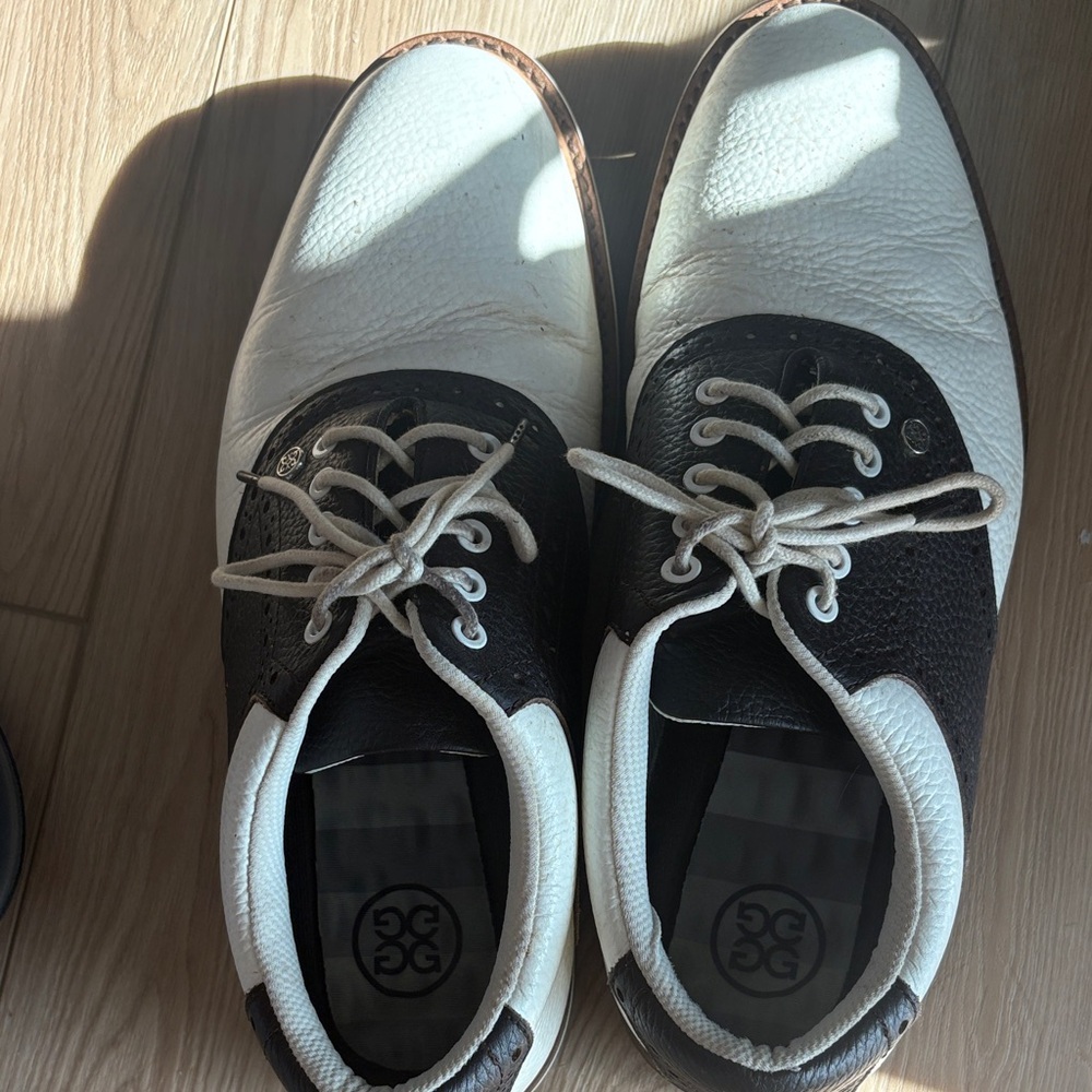 G/FORE Black and White Oxfords